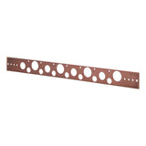 HoldRite 107-18 20 in Copper-Bonded Flat Pipe Support Bracket for 1/2 in 3/4 in or 1 in Pipe