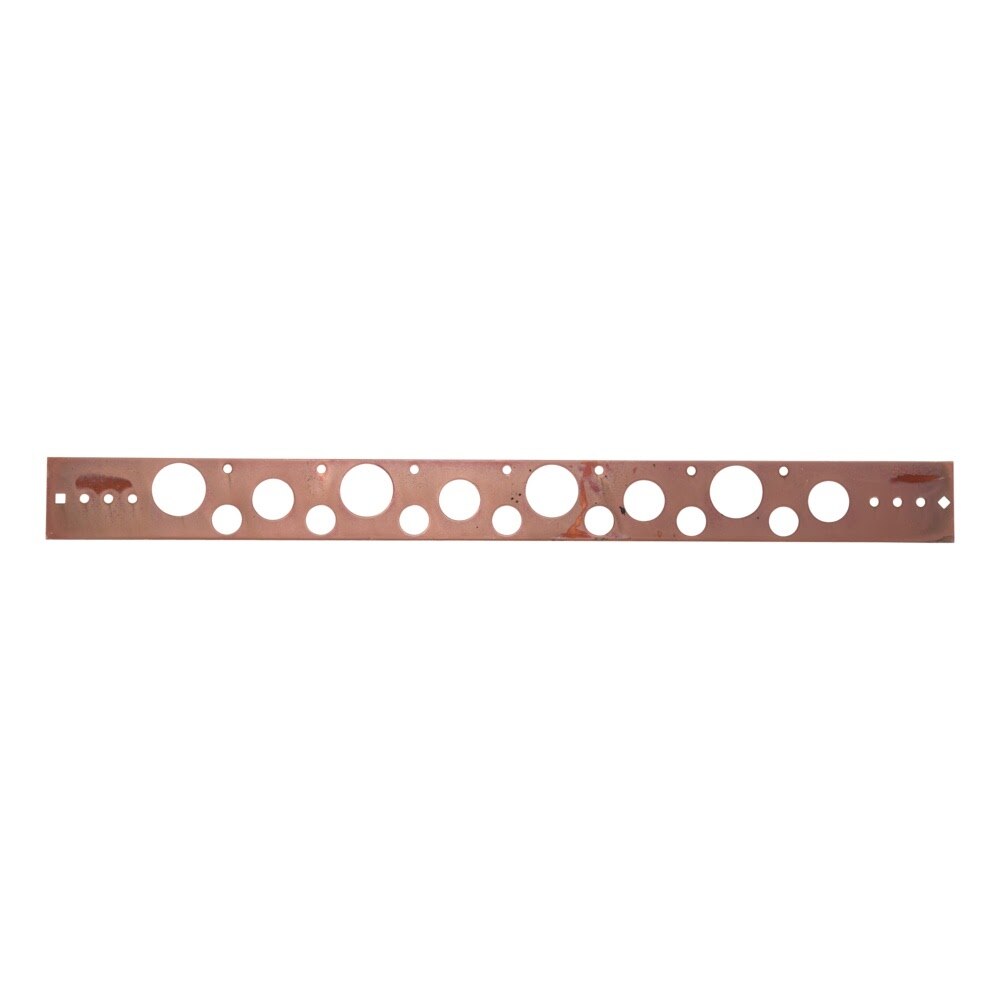 HoldRite 107-18 20 in Copper-Bonded Flat Pipe Support Bracket for 1/2 in 3/4 in or 1 in Pipe - 2