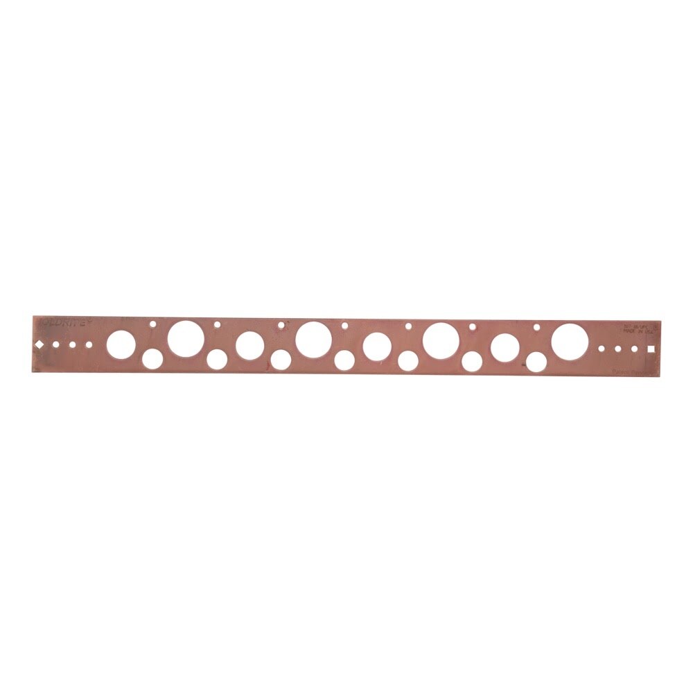 HoldRite 107-18 20 in Copper-Bonded Flat Pipe Support Bracket for 1/2 in 3/4 in or 1 in Pipe - 3