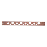 HoldRite 107-18 20 in Copper-Bonded Flat Pipe Support Bracket for 1/2 in 3/4 in or 1 in Pipe - 3
