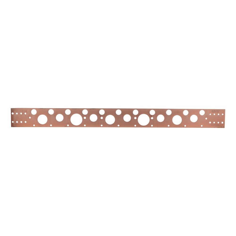 HoldRite 107-26 26 in. Copper-Bonded Flat Pipe Support Bracket for 1/2 in. to 1-1/4 in. Pipe - 2