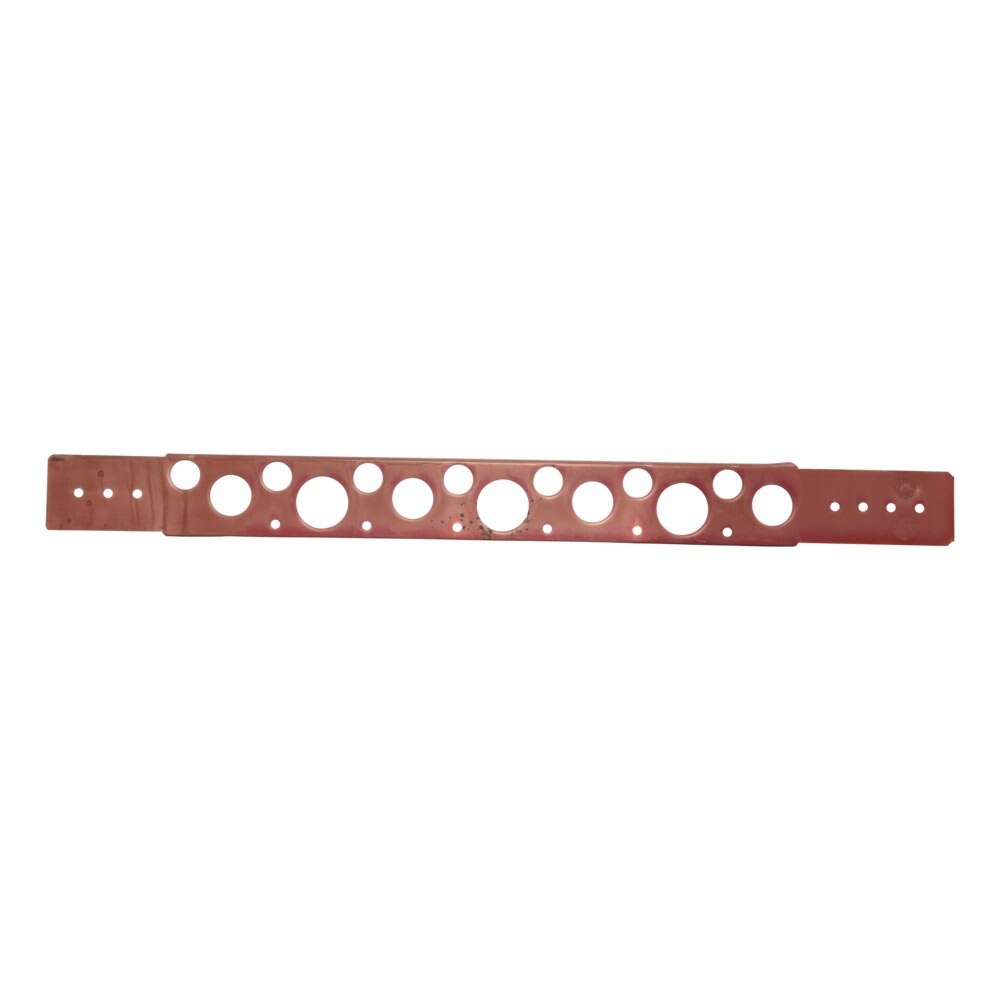HoldRite 108-20 20 in Copper-Bonded Flat Pipe Support Bracket with Extruded Holes - 3
