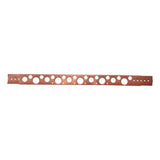 HoldRite 108-26 26 in. Copper-Bonded Flat Bracket with Extruded Holes for Copper Pipe - 3