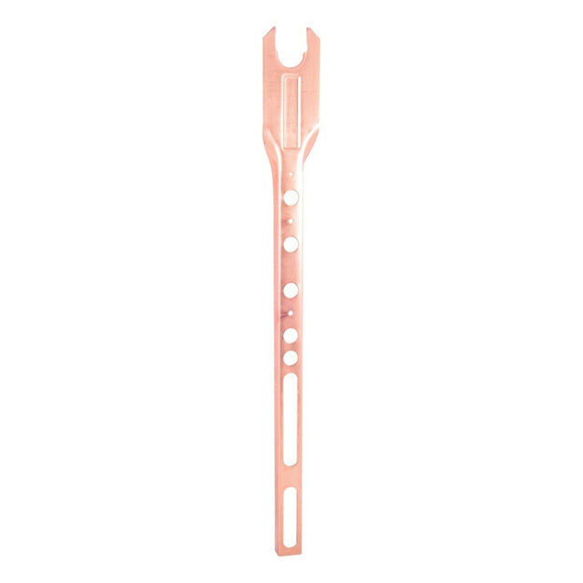 HoldRite 114-CR 23.25 in. Copper-Bonded Carrier Bracket with 1-1/8 in. Top Notch for 1 in. Flush Valves