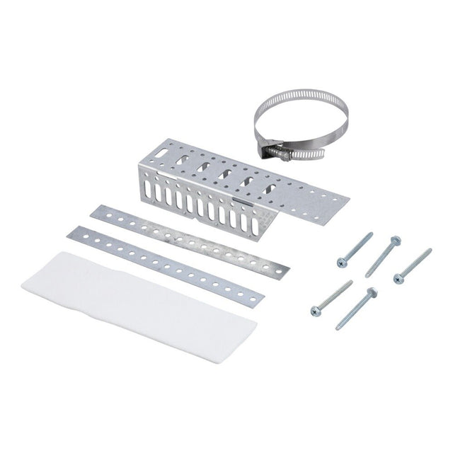 HoldRite 115 7 1/2 in. x 2 in. x 1 1/2 in. Galvanized Pipe on Pipe Bracket Kit for 1/2 in. to 2 in. Pipe