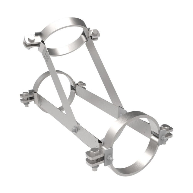 HoldRite 117-10W-G 10 in. Galvanized No-Hub Wye Fitting Restraint for DWV Cast Iron Pipe
