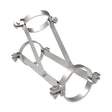 HoldRite 117-10W-G 10 in. Galvanized No-Hub Wye Fitting Restraint for DWV Cast Iron Pipe