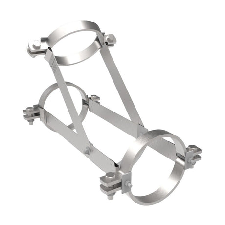 HoldRite 117-12W-G 12 in Galvanized No-Hub Wye Fitting Restraint for Cast Iron Pipe