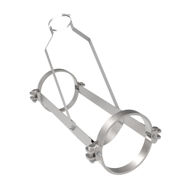 HoldRite 117-12x4WR-G 12 in. x 4 in. Galvanized No-Hub Wye Fitting Restraint