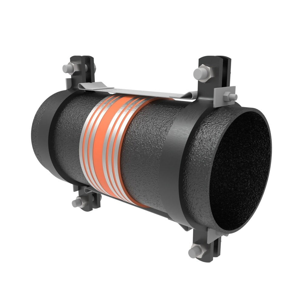 HoldRite 117-15S 15 in. No-Hub Straight Coupling Joint Restraint - 2