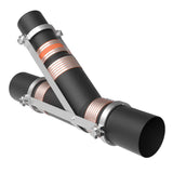 HoldRite 117-15x12WR-G 15 in. x 12 in. Galvanized Wye with Reducer No-Hub Fitting Restraint - 2