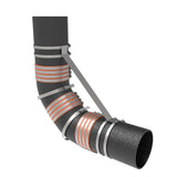 HoldRite 117-6LL 6 in. LL Series Double 45 Degree No-Hub Fitting Restraint - 2