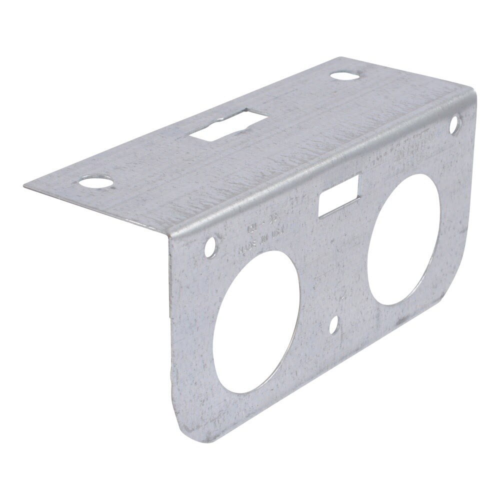 HoldRite 121-DS Galvanized Steel Dual Pipe Bracket for Copper PEX and CPVC Tubing - 2