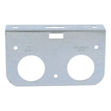 HoldRite 121-D 5.1 in. x 3 in. x 1.25 in. Galvanized Steel Dual Pipe Bracket - 2