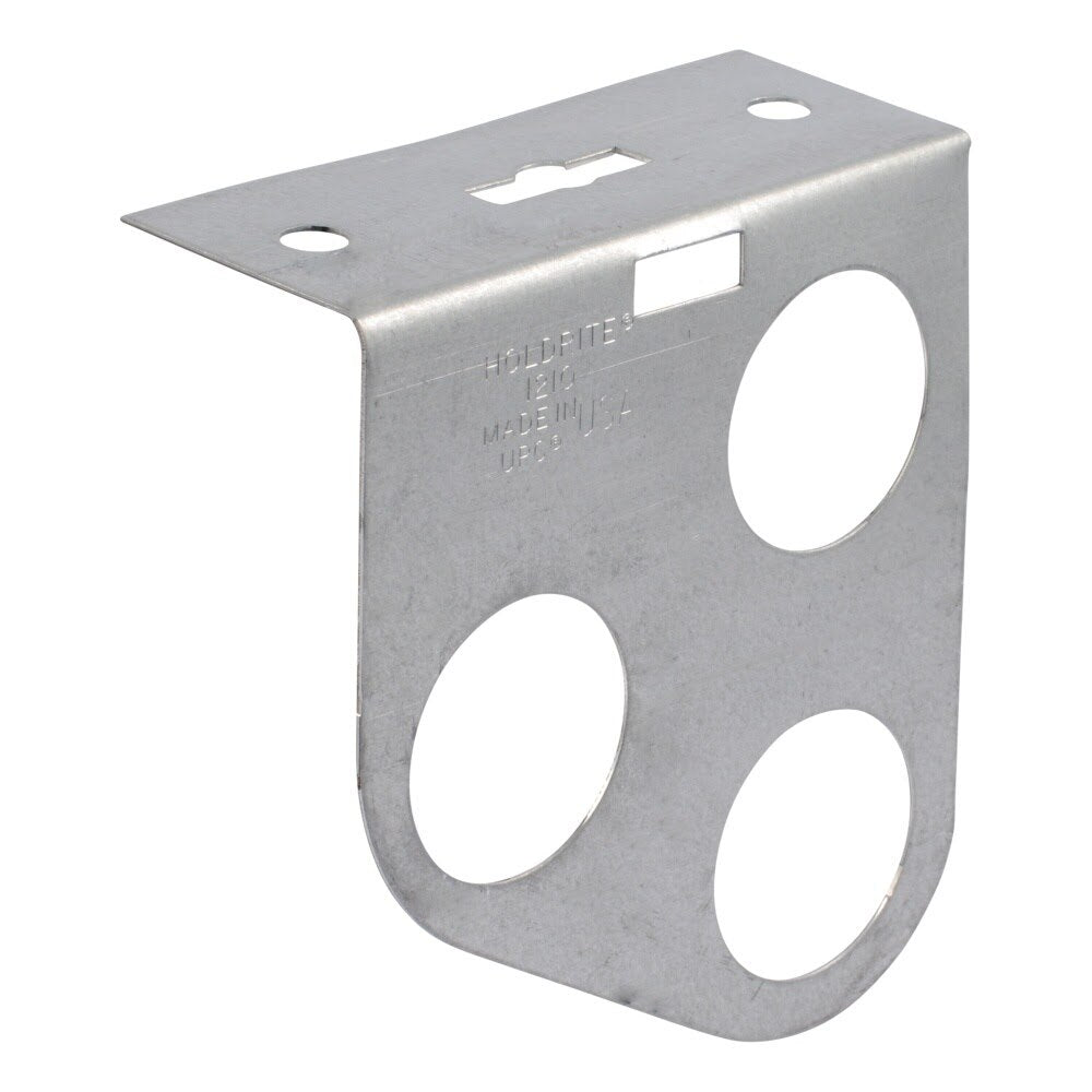 HoldRite 121-O Galvanized Steel Triple Pipe Bracket 4-1/2 in. x 4 in. x 1-1/2 in. - 2