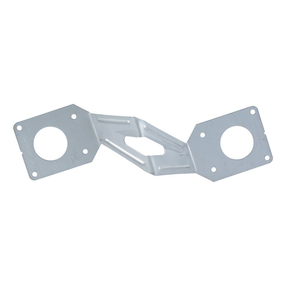 HoldRite 125-D Galvanized Steel Concrete Insert Bracket for Parallel Pipe Support 9-5/8 in. x 5 in. - 2