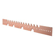 HoldRite 140 20 in. Copper-Bonded Notched Flat Bracket for 1/2 in. and 3/4 in. Pipe