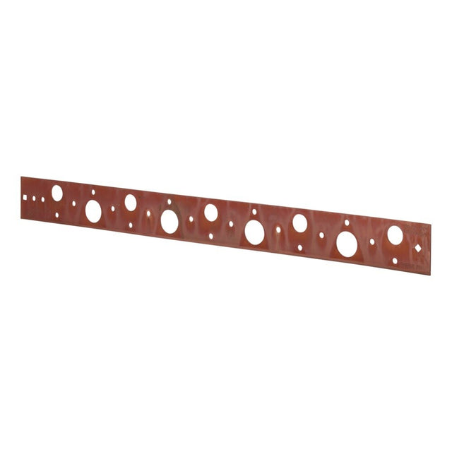 HoldRite 150-20 20 in. Copper-Bonded Flat Bracket for 1/2 in. or 3/4 in. Pipe