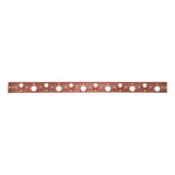 HoldRite 150-26 26 in Copper Bonded Flat Bracket for 1/2 in or 3/4 in Pipe - 3