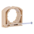 HoldRite 183 1 in. Plastic Full S-Nail Clamp with Nail for Copper PEX and CPVC Tubing