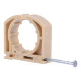 HoldRite 183 1 in. Plastic Full S-Nail Clamp with Nail for Copper PEX and CPVC Tubing - 3