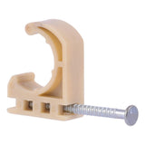 HoldRite 191 1/2 in. Plastic S-Nail Half Clamp with Nail for Pipe Support - 3