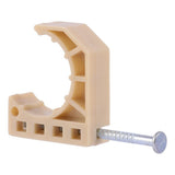 HoldRite 192 3/4 in. Plastic S-Nail Half Clamp with Nail for CTS Tubing - 3