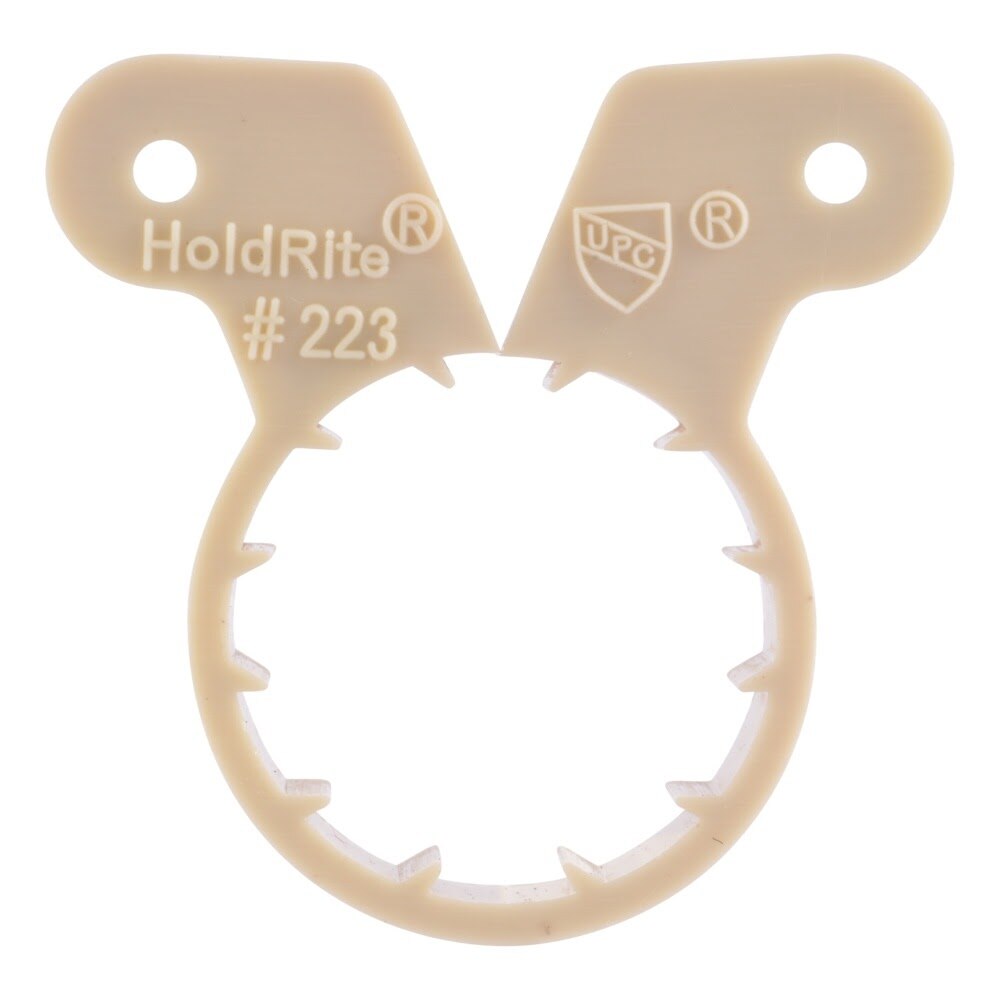 HoldRite 223 1 in CTS Plastic Suspension Pipe Clamp for Copper PEX and CPVC Tubing - 2