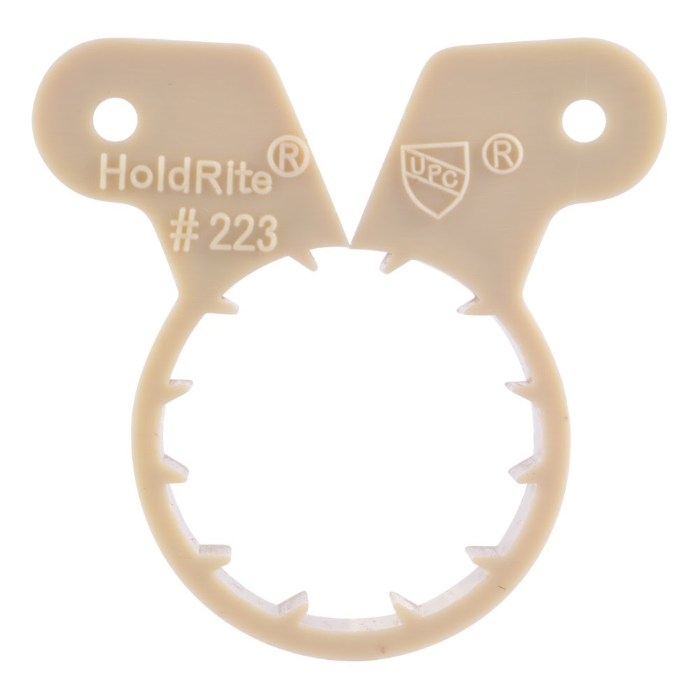 HoldRite 223 1 in CTS Plastic Suspension Pipe Clamp for Copper PEX and CPVC Tubing - 2