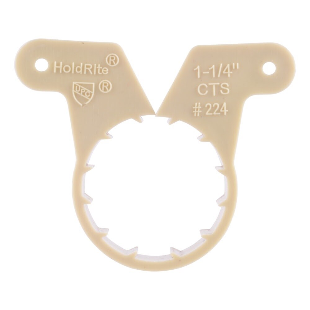 HoldRite 224 1-1/4 in. CTS Plastic Suspension Pipe Clamp for Copper PEX and CPVC - 2