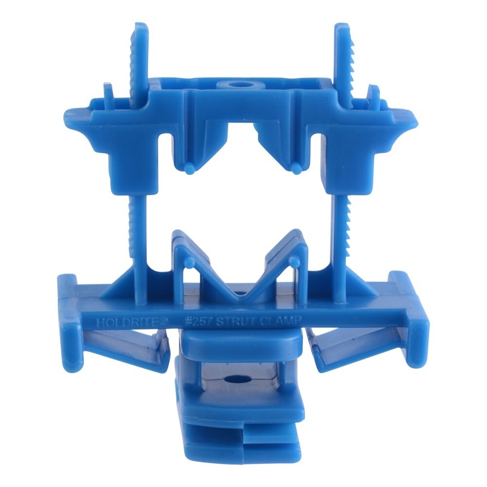HoldRite 257 Multi-Size Plastic Strut Clamp for 3/8 in to 1 in CTS Pipe Support - 2
