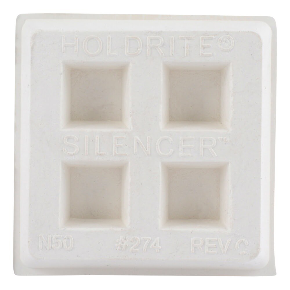 HoldRite 274 2 in. x 2 in. x 3/4 in. Neoprene Acoustical Riser Pad for Pipe and Equipment Isolation - 2