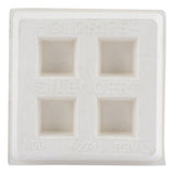 HoldRite 274 2 in. x 2 in. x 3/4 in. Neoprene Acoustical Riser Pad for Pipe and Equipment Isolation - 2