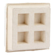 HoldRite 275-T 2 in x 2 in x 0.75 in Acoustical Neoprene Riser Pad with Steel Plate and Tabs