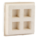 HoldRite 275-T 2 in x 2 in x 0.75 in Acoustical Neoprene Riser Pad with Steel Plate and Tabs