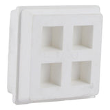 HoldRite 275 2 in. x 2 in. x 3/4 in. Neoprene Acoustical Riser Pad with Steel Bearing Plate