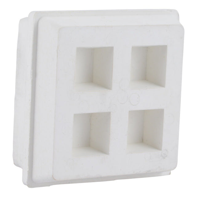 HoldRite 275 2 in. x 2 in. x 3/4 in. Neoprene Acoustical Riser Pad with Steel Bearing Plate