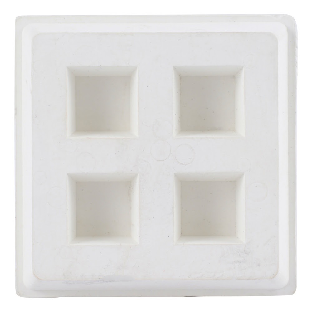 HoldRite 275 2 in. x 2 in. x 3/4 in. Neoprene Acoustical Riser Pad with Steel Bearing Plate - 2