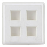 HoldRite 275 2 in. x 2 in. x 3/4 in. Neoprene Acoustical Riser Pad with Steel Bearing Plate - 2