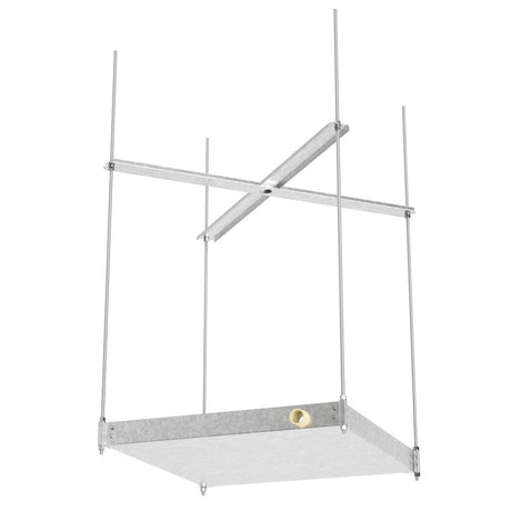 HoldRite 30-SWHP-M 24 in. Suspended Water Heater Platform Drain Pan with Metal Drain Fitting