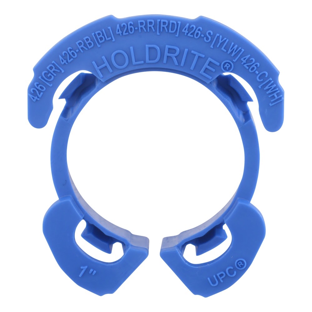 HoldRite 426-RB 1 in Blue Tubing Isolator Insert for Metal Studs UL 94 V2 Rated - 2