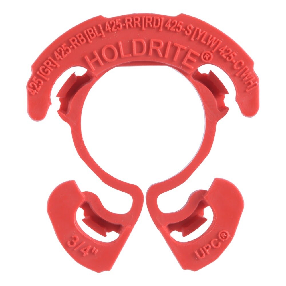HoldRite 426-RR 1 in CTS Flame Rated Red Tube Isolator Insert for Metal Studs - 2