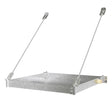 HoldRite 50-SWHP-WM Wall Mount Water Heater Platform Metal Drain Connection 26-1/2 in Diameter