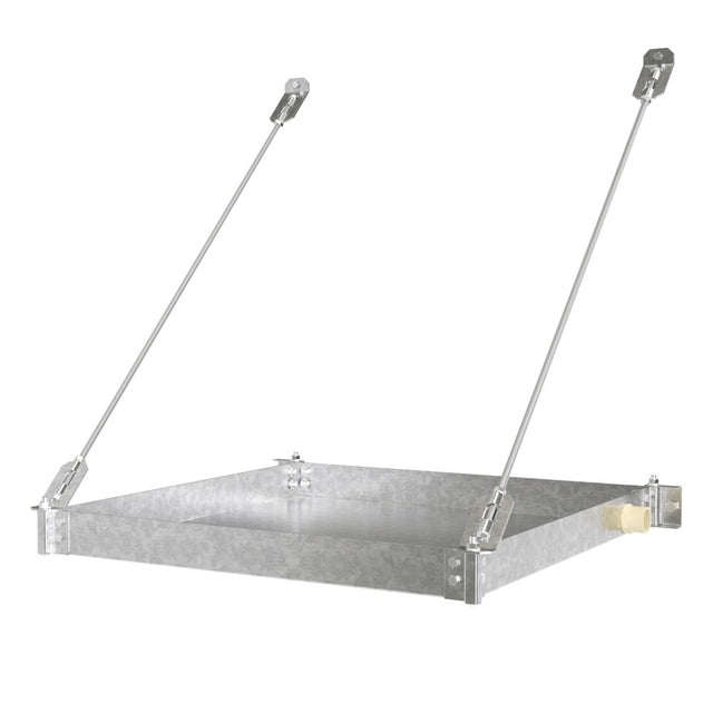 HoldRite 50-SWHP-WM Wall Mount Water Heater Platform Metal Drain Connection 26-1/2 in Diameter