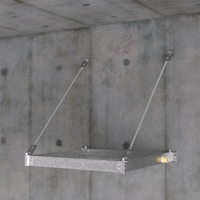 HoldRite 60-SWHP-W 28-1/2 in Diameter Wall Mounted Water Heater Platform Drain Pan