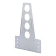 HoldRite 609-N-6 18 Gauge Galvanized Steel Bracket with 1 in. Holes on 2 in. Centers