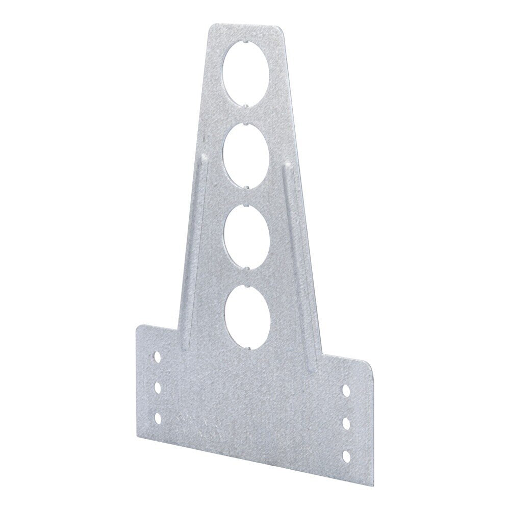 HoldRite 609-N-6 18 Gauge Galvanized Steel Bracket with 1 in. Holes on 2 in. Centers
