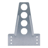 HoldRite 609-N-6 18 Gauge Galvanized Steel Bracket with 1 in. Holes on 2 in. Centers - 2
