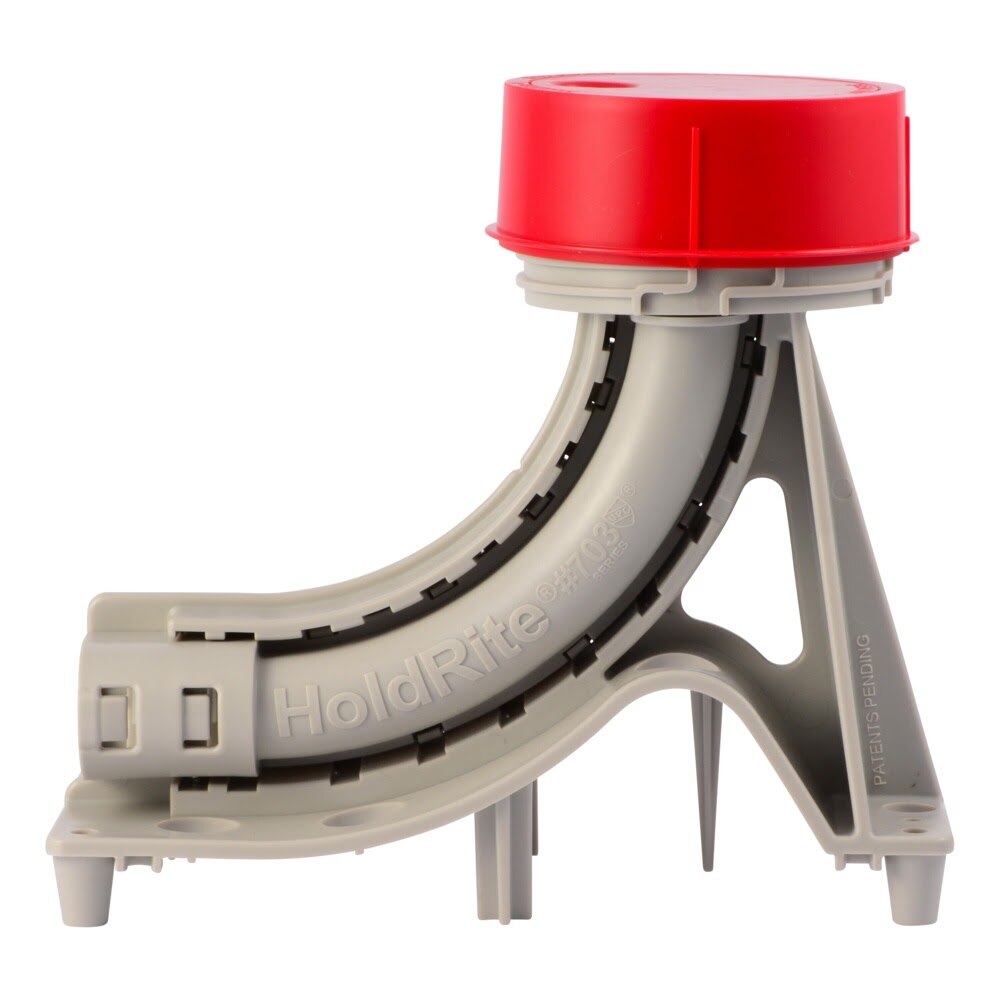 HoldRite 703-DEC Double In Slab Stub Up Support Extension with Screw Cap for PEX and Conduit - 2
