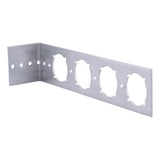 HoldRite 709-EXT Galvanized L Bracket with 1-3/8 in. Keyed Holes at 2 in. 4 in. 6 in. and 8 in.